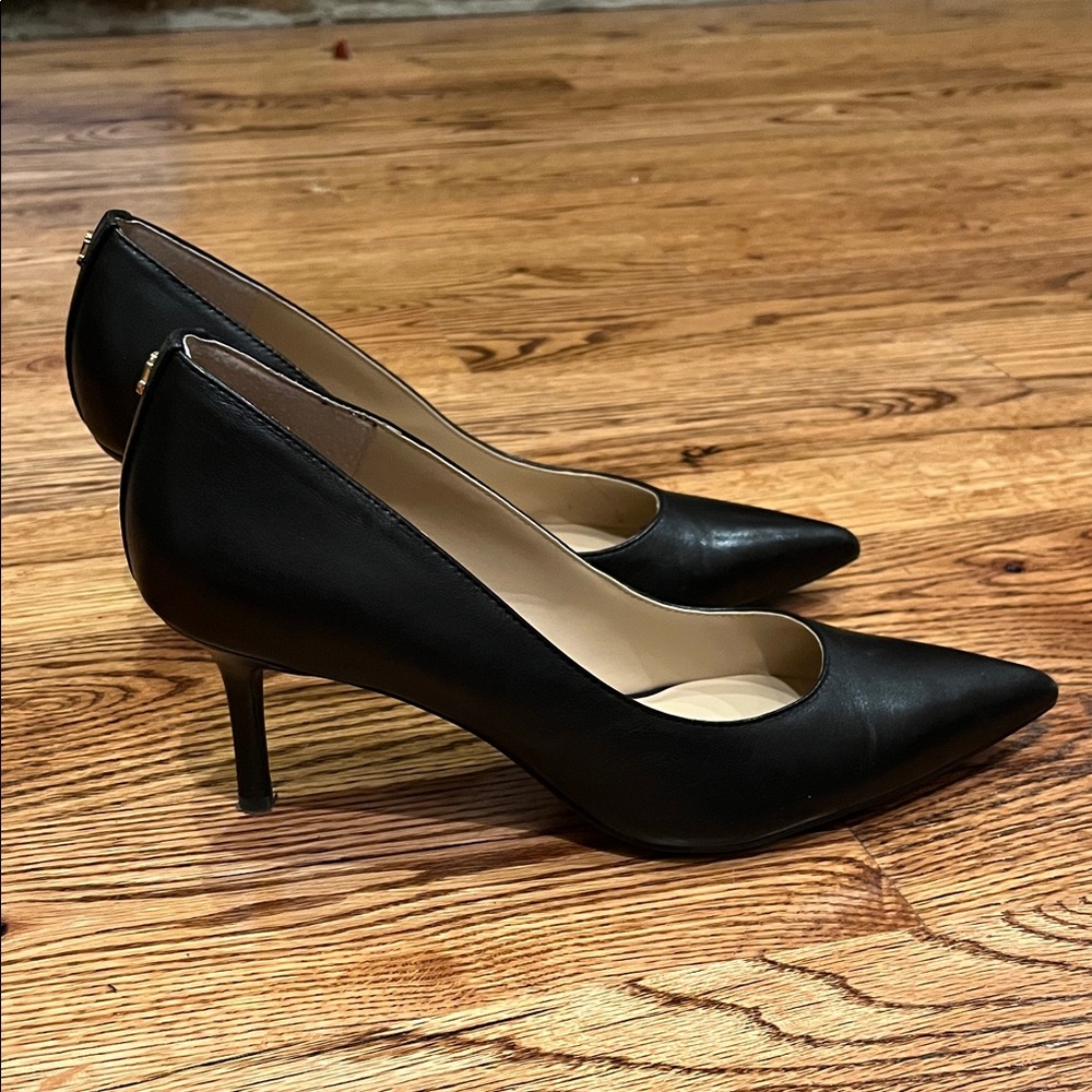 Lauren Ralph Lauren Black Leather Heels